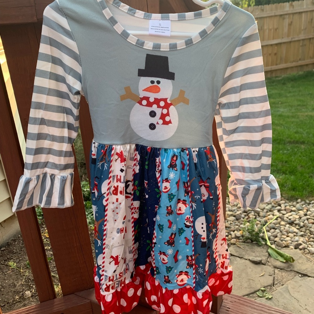 NEW Snowman Holiday Boutique Dress for Toddlers